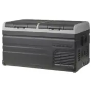 75L Brass Monkey Portable Dual Zone 12V Fridge Freezer with Battery Compartment