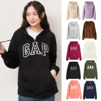 在飛比找momo購物網優惠-【GAP】女版 經典Logo外套 薄鋪棉 連帽外套 刺繡 穿