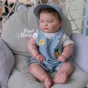 RBDTUYT Reborn Doll Lifelike 22 Inches 55 cm Soft Silicone Vinyl Realistic Baby Dolls Like Real Newborn, for Children from 3 Years