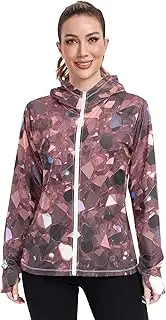 [Caihoyu] Plain Hoodie Quick Dry Sunscreen Shirts Top UPF 50+ Sweatshirt Athletic Jacket Women Hiking Outdoor