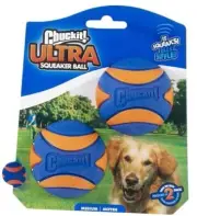 Ultra Ball Dog Toy for Medium Breeds - Bouncy Squeaky Fetch Balls for Squeaker