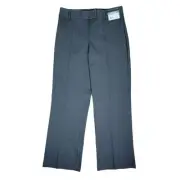 Geoffrey Beene Kelley Pants Womens Sz 8 Gray Mid Rise Straight Trousers Career