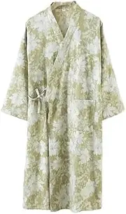 [ChangNanJun] Women's Cotton Gauze Kimono Robe Summer Bathrobe Japanese Style Sleepwear
