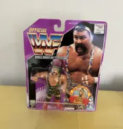 1993 WWF Hasbro RICK STEINER Purple Card action figure.