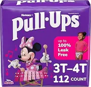 Pull-Ups Learning Designs Potty Training Pants for Girls, Size 3T-4T (32-40 lb.), 112 Ct, One Month Supply (Packaging May Vary)