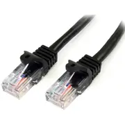 StarTech.com 1 m Black Cat5e Snagless RJ45 UTP Patch Cable - 1m Patch Cord - First End: 1 x RJ-45 Network - Male - Second End: 1