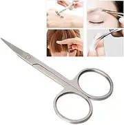 Stainless Steel Small Nail Eyebrow Nose Hair Scissors Cut Manicure Facial Trimming Tweezer Makeup Beauty Tool (Pack_of_1)