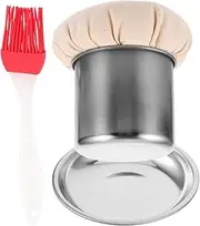 1Set Convenient Oil Mop Brush with Tray Pancake Oil Spreader for Easy Cooking and BBQ Ergonomic Design for Home and Restaurant Use