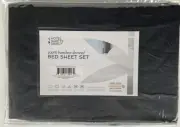 Hotel Sheets Direct 100% Bamboo Viscose Twin XL Bed Sheet Set (Dark Grey)
