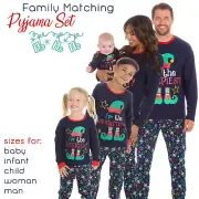 Family Matching Xmas Pyjama Set 100% Cotton Christmas Pyjamas Mum Dad Kids Baby
