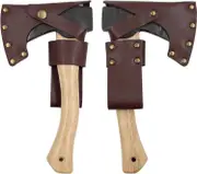 Sztxj 1 Pieces Leather Ax Blade Cover, Ax Sheath with Belt Loop, for Hammer Ax Outdoor Work Camping Gift for Lumberjack, 110*150mm