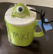 Rae Dunn X Disney Pixar Monsters Inc. Mike Wazowski Mug + Topper