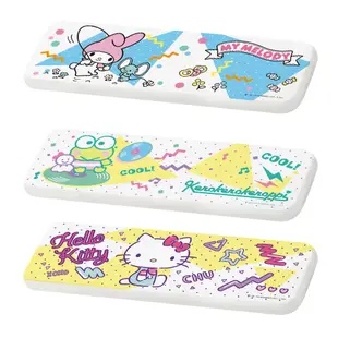 三麗鷗Sanrio 美樂蒂 凱蒂貓 大眼蛙 80年代珪藻土吸水洗漱墊 矽藻土牙刷架 24x8cm【收納王妃】