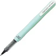 Kuretake ZIG Letter pen COCOIRO (Duckegg Blue) with Hard Brush tip, Black ink, Refillable