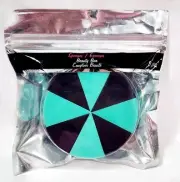 Beauty Bar Sponges GREEN BLACK Triangle Makeup Foundation Facial 8 Pieces New