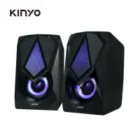 在飛比找momo購物網優惠-【KINYO】USB2.0變色炫光音箱/炫光喇叭(電腦喇叭/