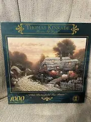 thomas kinkade puzzle “olde porterfield tea room” 1,000 pc size “27 x 20” new