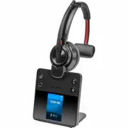 Poly Savi 8400 Office 8410 Wireless On-ear, Over-the-head Mono Headset - Black - Monaural - Supra-aural - 18000 cm