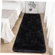 Black Runner Rug for Bedroom 2x6 Fluffy Shaggy Rug Soft Plush Fuzzy Area Rug