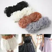 Elasticized Rosette Belt Camel - One Size