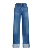 Liu Jo Turn-Up Hem Cropped Jeans 26,27,28,30,31 blue