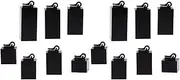 COHEALI 14 Pieces Display Frame Jewelry Display Cases Clear Display Case Black Display Cabinet Acrylic Display Risers Acrylic Stands for Display Jewely Display Stand Square Ring