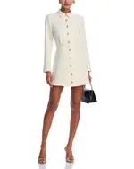 Aqua Tweed Jacket Dress -Exclusive