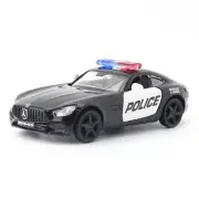 AMG GTS Police Car Toy 1/36 Scale Diecast Toy Car Boys Toys Pull Back Vehicle