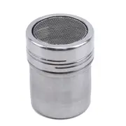 4Pcs 5cm Diam Cocoa Powder Cinnamon Powder Dusting Cans Stainless Steel Powder Sprinkle Extinguishers Tank Gauze Bucket
