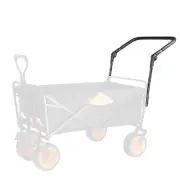 Folding Cart Handle Foldable 1.5*1.5 Square Tube ABS+metal Adjustable Angle