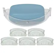 5 Pc Soap Dish Replacement Recessed Wall Holder Bar Saver Tray Bath Shower Rack