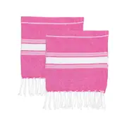 Nicola Spring Children's Turkish Cotton Towel Set - Pink - Pack Of 2