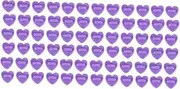 [TEHAUX] 200 PCS butterfly hat brooch buckle pin base DIY accessories purple ties hat accessories clutch pin back Locking Pin Backing Badges Backing Heart Shaped Brooch Base the back Label