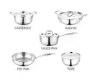 Stainless Steel Wok with Lid Saucepan with lid fry Sauté pan Tri-ply Deep Fryer