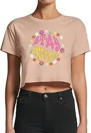[Smartprints] Women's 70s Retro Stay Weird Crop Top -Image by Shutterstock