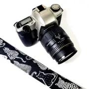 Cats on Black Camera Strap-Kitten Camera Strap -Double Padded Comfortable Camera
