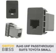 RJ45 UHF RADIO Pass Through suits TOYOTA Small - Hilux Prado Landcruiser Blank (for: Toyota)