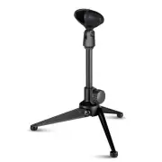 Adjustable Desktop Microphone Stand Mini Tripod Tabletop Foldable with Mic Clip