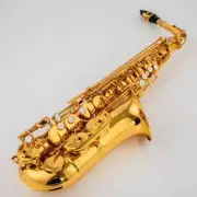 Japan 380 Arrival Alto Eb Saxophone Instrument Gold Lacquer Sax With Case