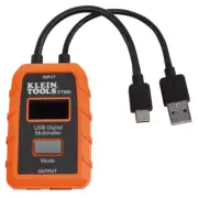 Klein Tools ET920 USB Digital Meter, USB-A and USB-C