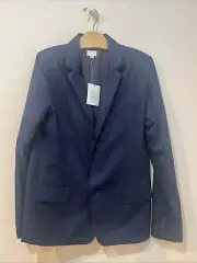 WITCHERY BOY Teen Tween Blazer Jacket Coat Navy Blue Size 14 BNWT