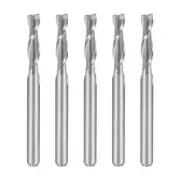 5PCS 1/8" Shank 3.0mm x 12mm Carbide Flat Nose End Mill Cutter CNC Router Bits