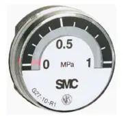 SMC Analogue Positive Pressure Gauge Pneumatic 200kPa, Connection Size G40-K2-01