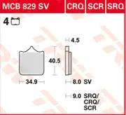 TRW Lucas Racing rubber MCB829CRQ