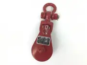 Snatch Block 2 Ton WLL w/ Swivel Shackle - Fits Rope Size 5/16" - 3/8"