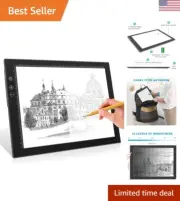 Portable Rechargeable Light Box for Tracing, Ultra-Thin Led Light Pad Adjusta...