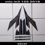 山葉 條紋貼紙 LIS 車身 YAMAHA MIO M3 125 2018 銀色藍色摩托車貼紙