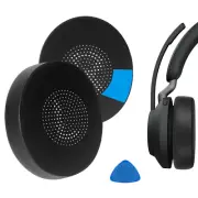 Geekria Cooling-Gel Ear Pads for Jabra Evolve2 65 40 MS UC Headphones (Black)