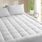 Bamboo Pillow Top Mattress Pad Padded Matress Topper Protector Deep Pocket New
