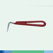 HORSE HOOF PICK PICKER SHOE SCRAPE EQUESTRIAN SCRAPER STAINLESS RED CE | TETRA